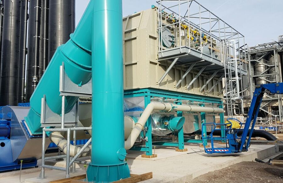 Thermischen Abgasreinigung mit regenerativer thermischer Oxidation (RTO).