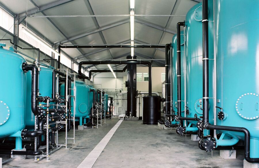 Anlage zur Nassaktivkohleadsorption